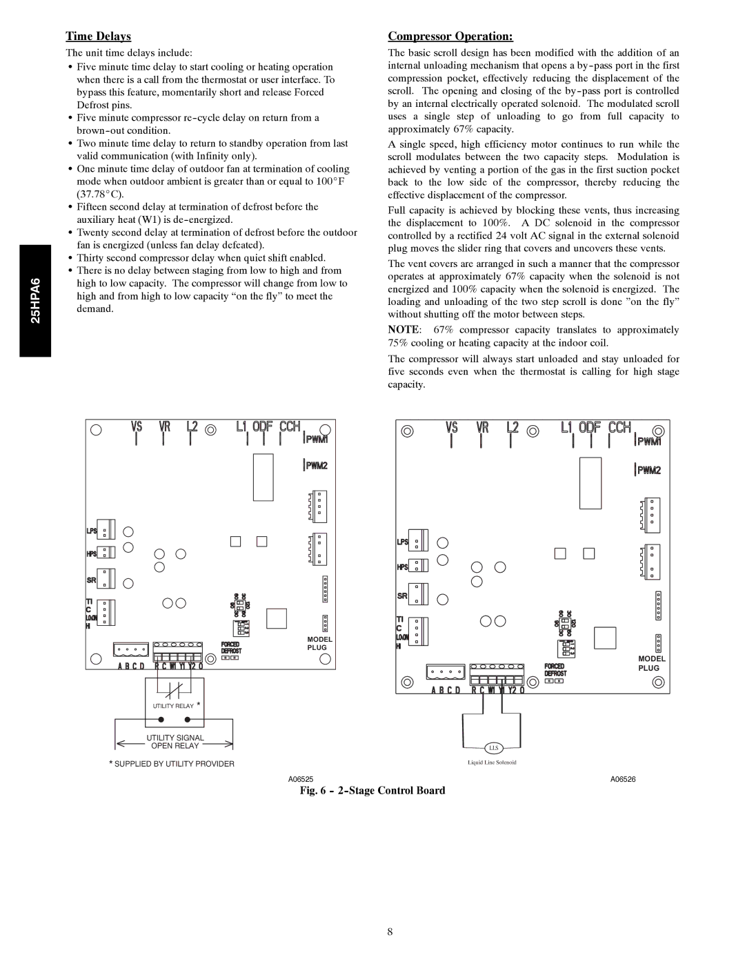 Carrier 25HPA6 instruction manual Time Delays, Compressor Operation 