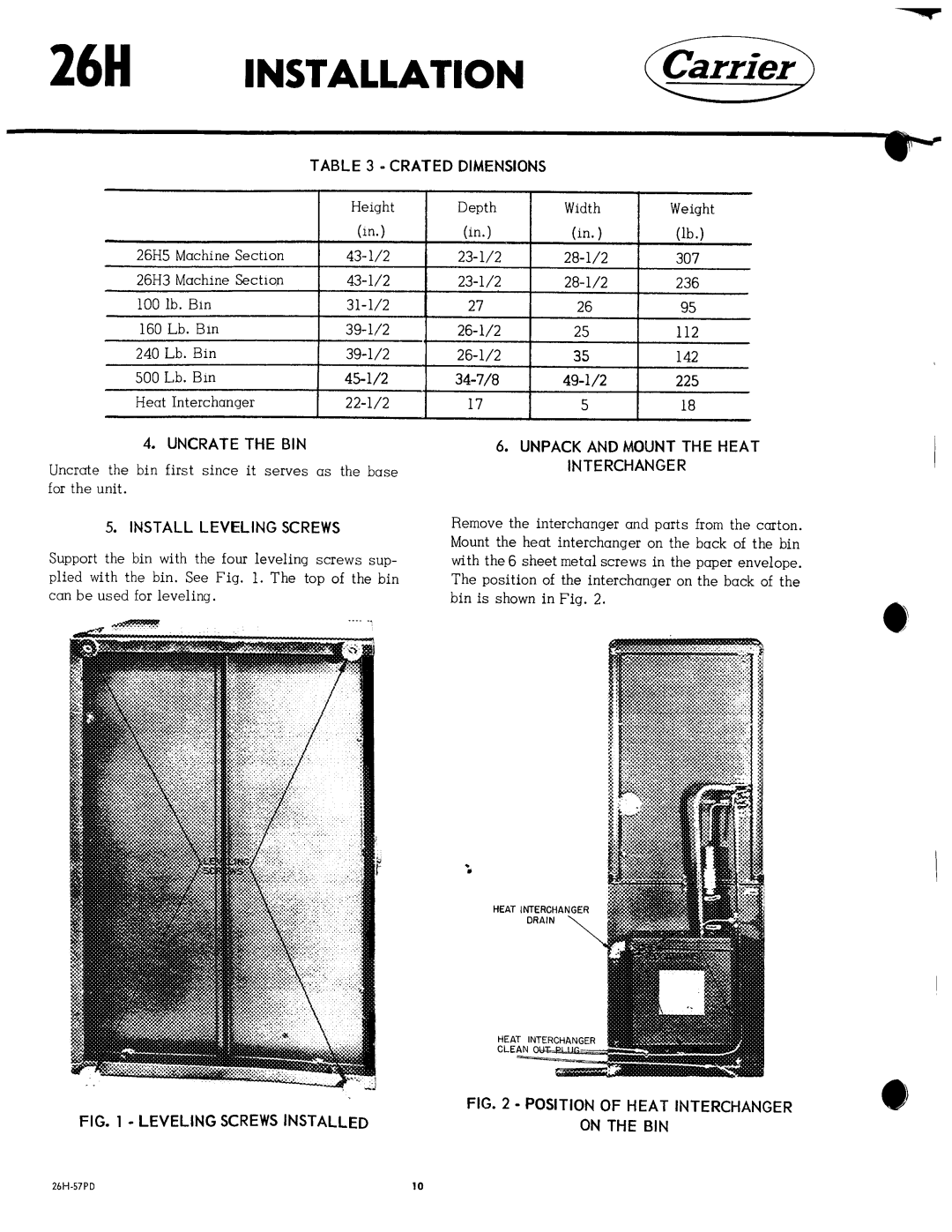 Carrier 26H manual 