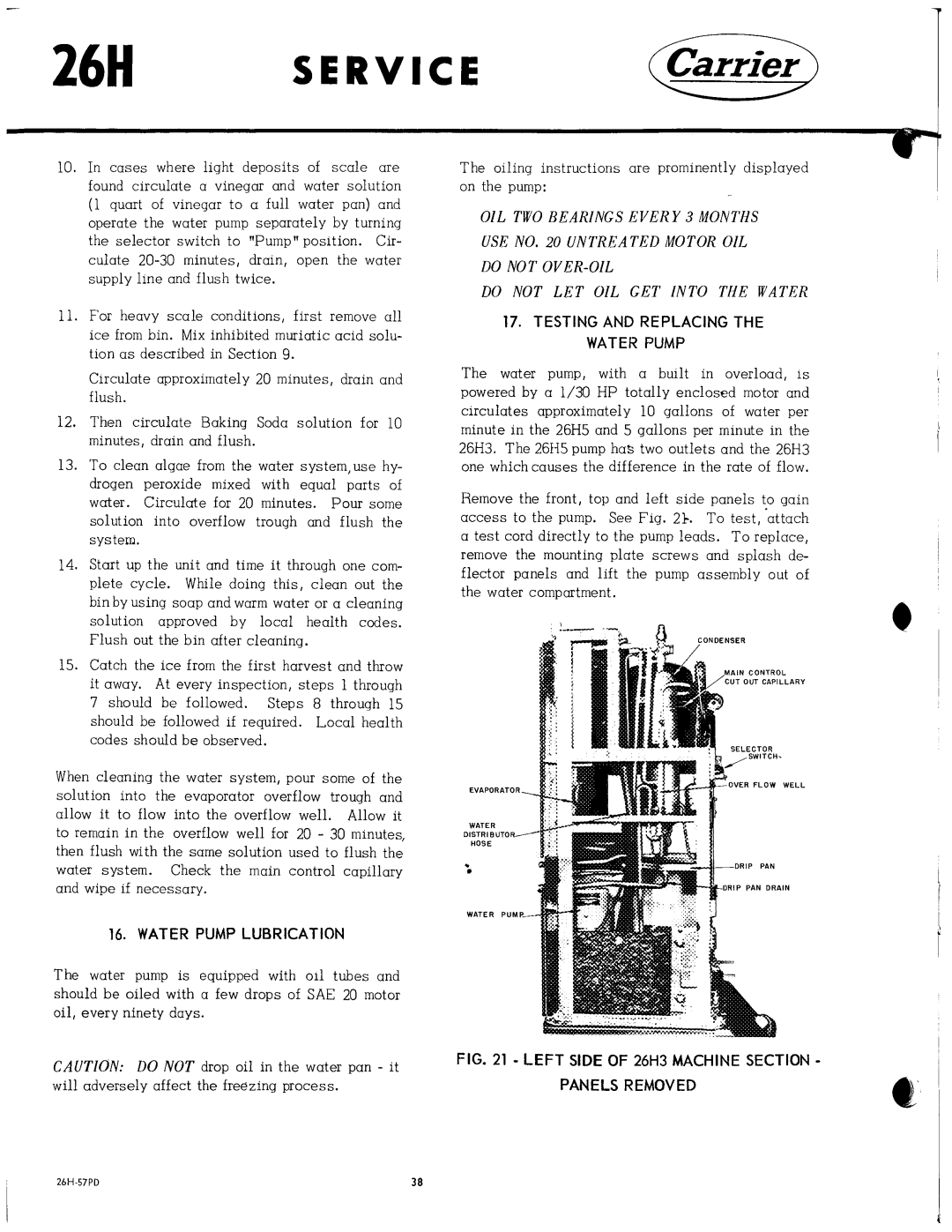 Carrier 26H manual 