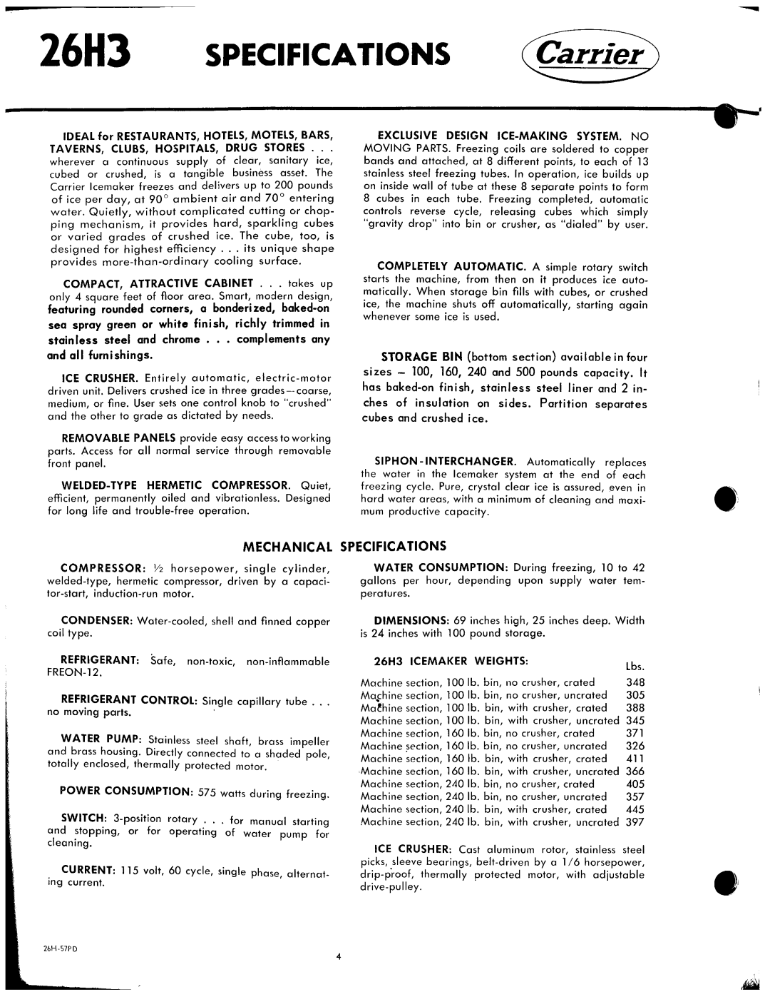 Carrier 26H manual 