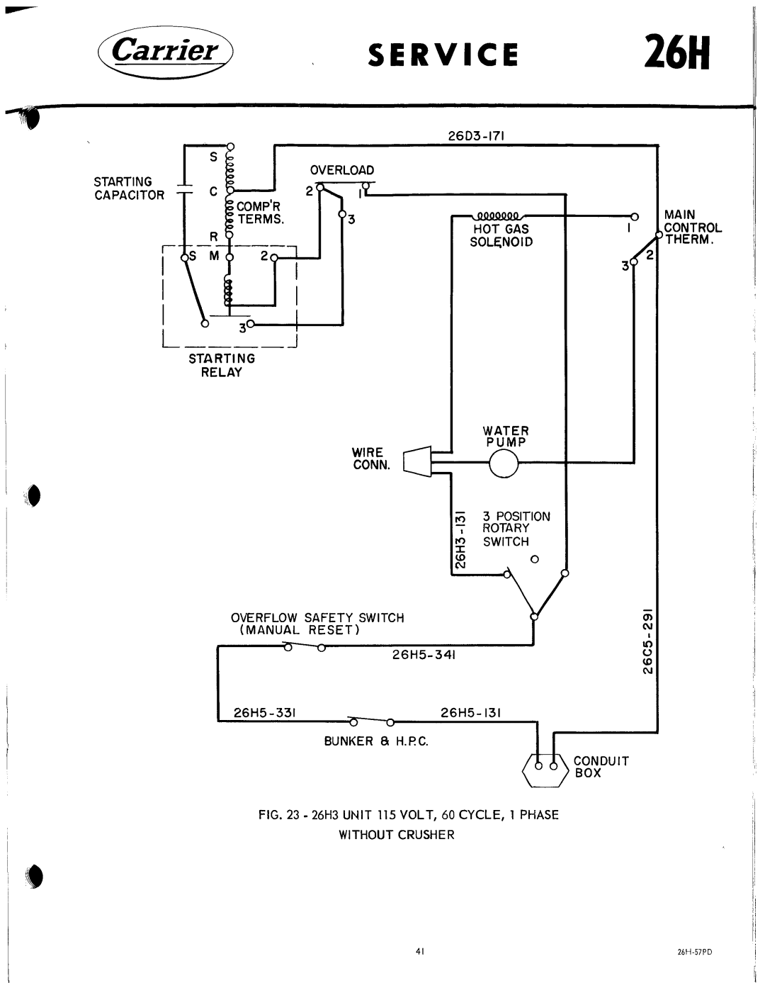 Carrier 26H manual 