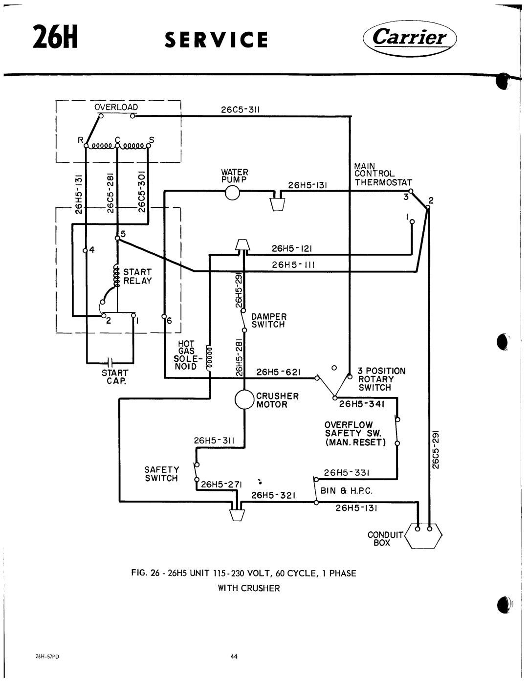 Carrier 26H manual 