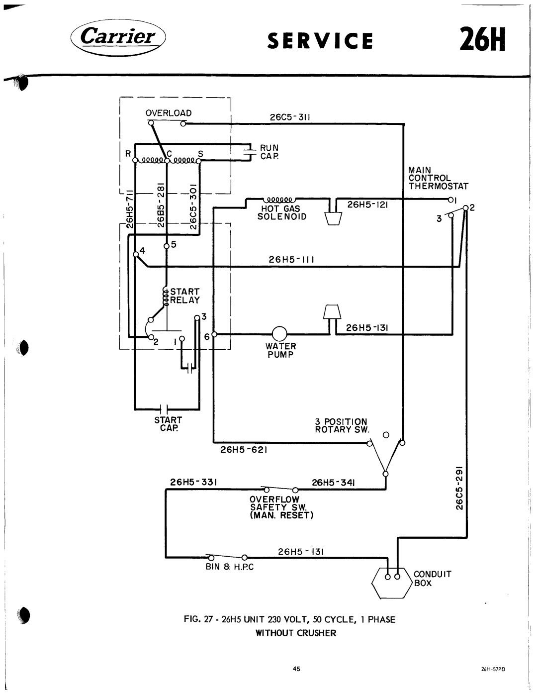 Carrier 26H manual 