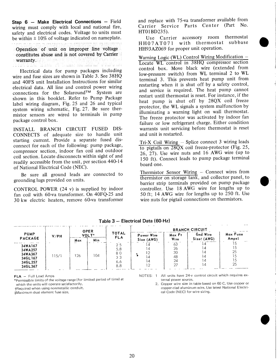 Carrier 28QX manual 