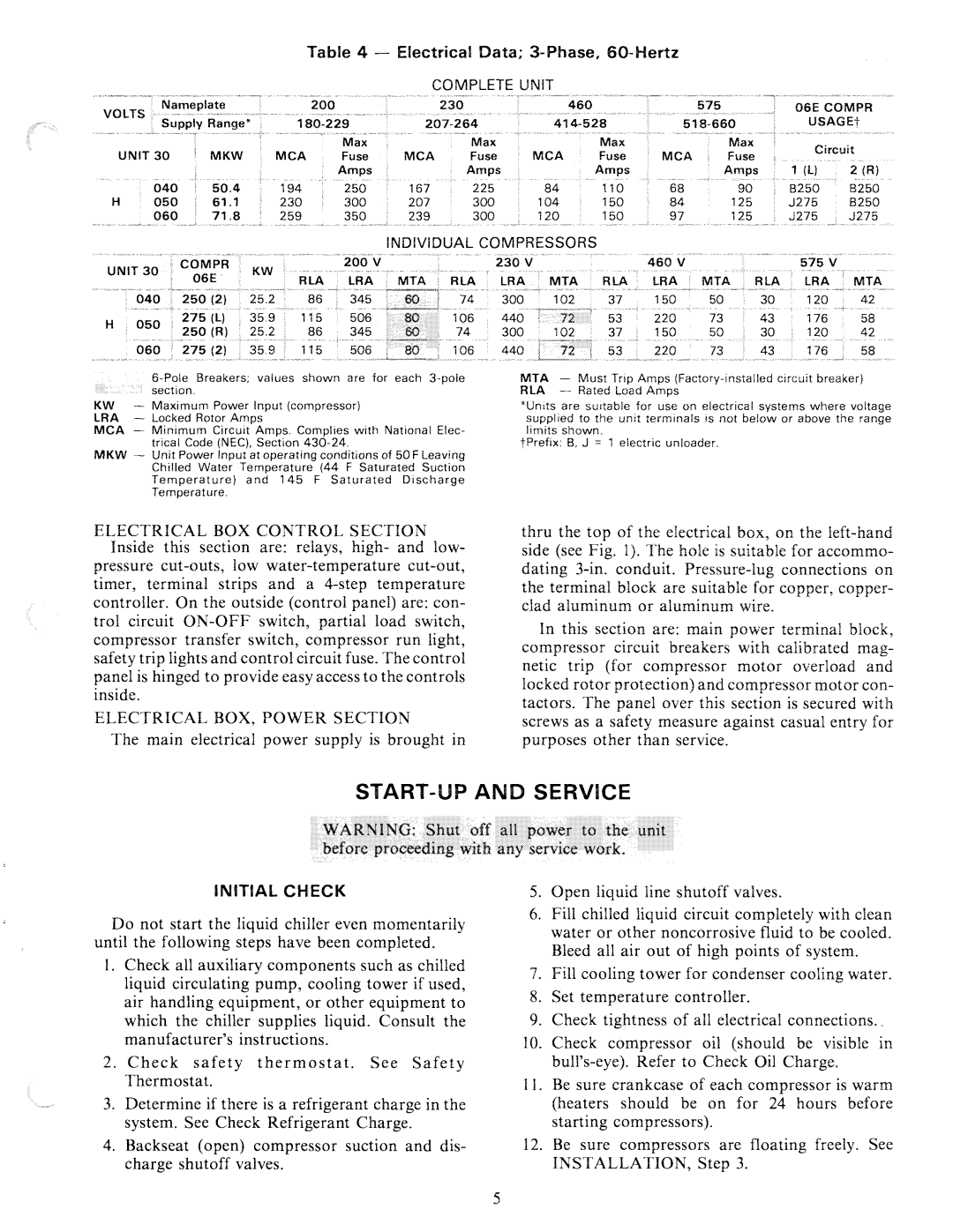 Carrier 30H manual 