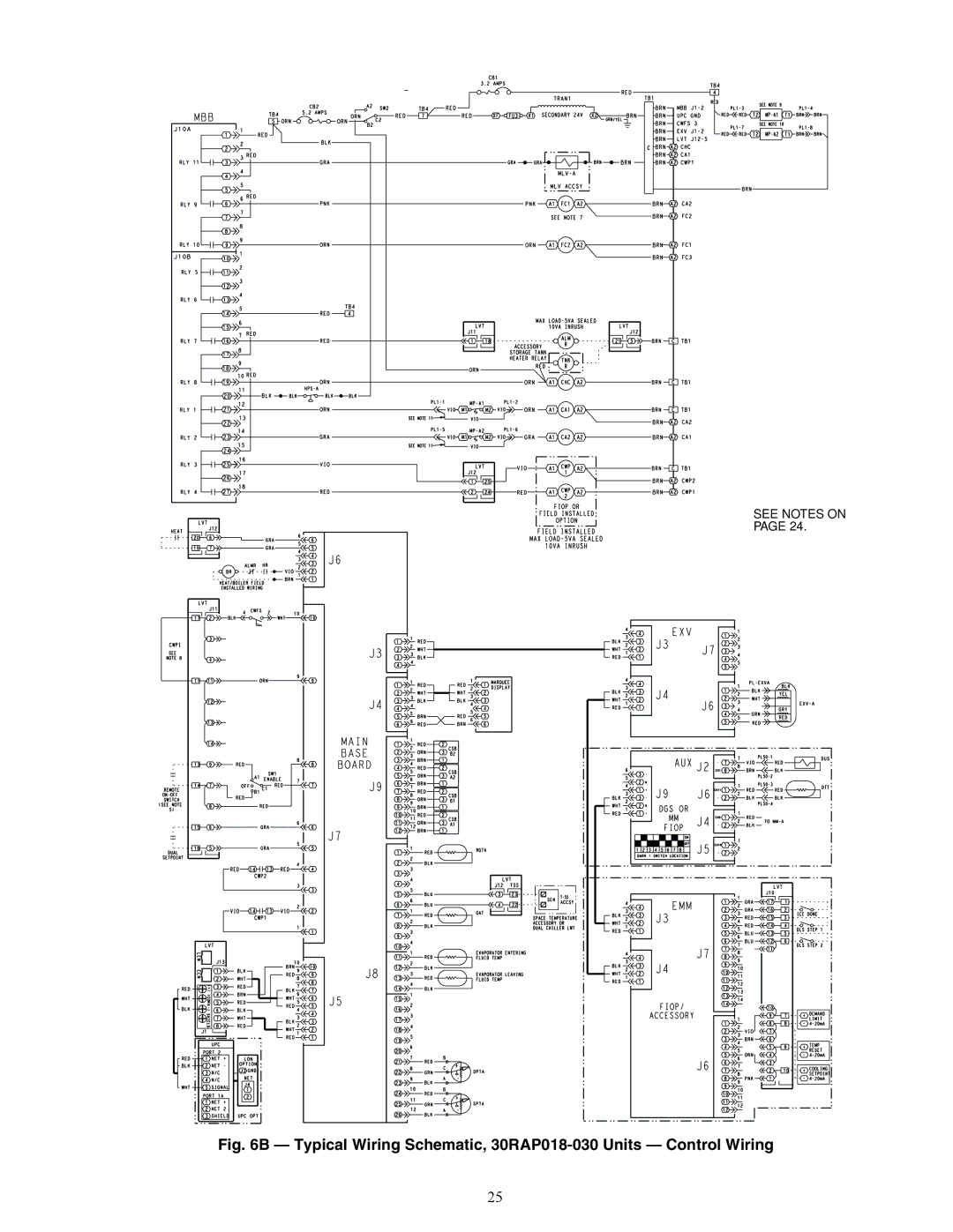 Carrier 30RAP010-060 specifications Typical Wiring Schematic, 30RAP018-030 Units Control Wiring, A30-4966 