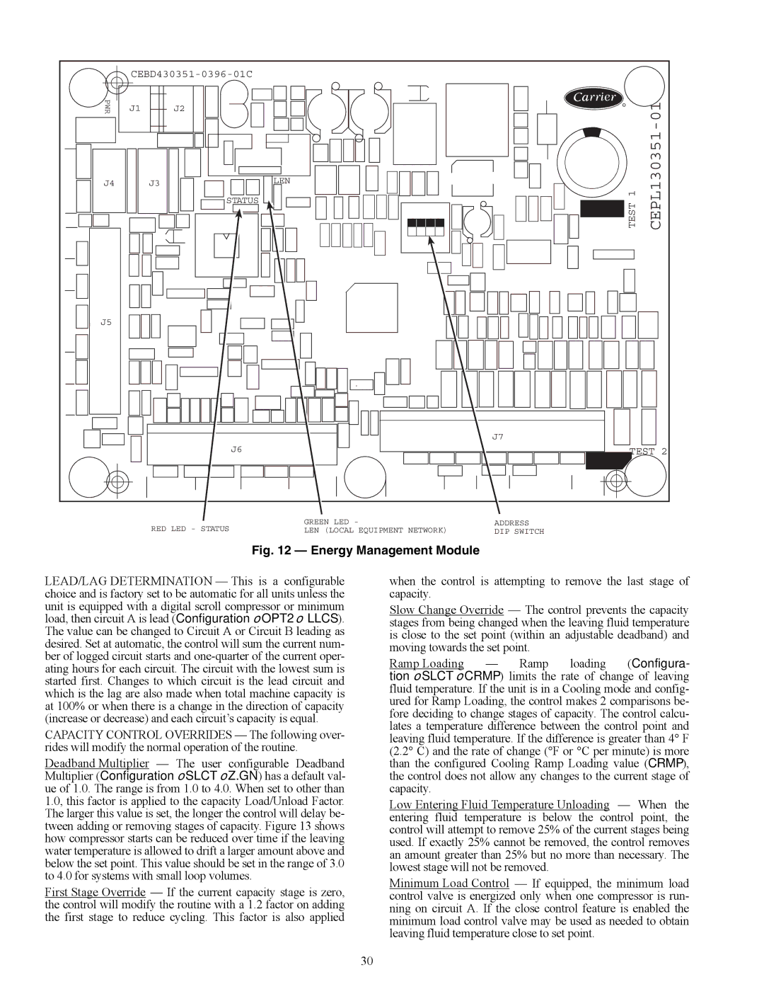 Carrier 30RAP010-060 specifications CEPL130351 