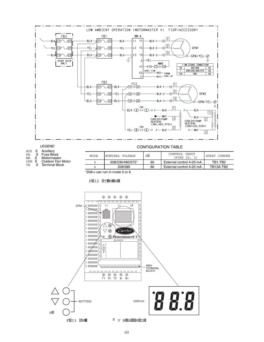 Carrier 30RAP010-060 specifications A30-4977, Mode Nominal Voltage Control Input Start Jumper, TB1-TB2, TB13A-TB2 