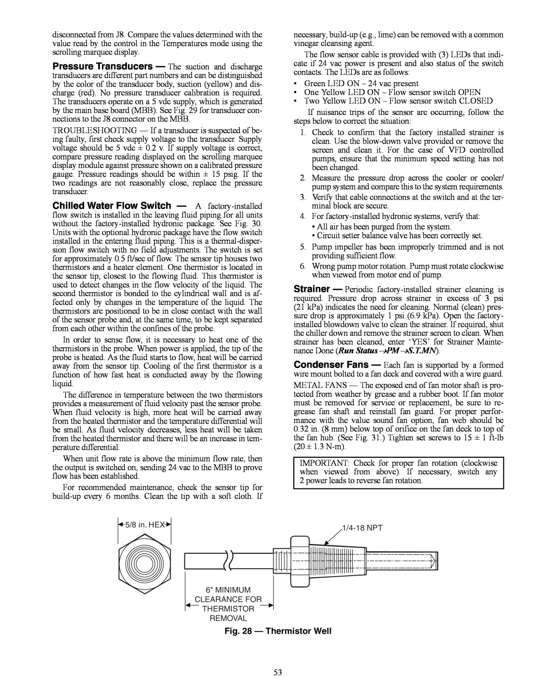 Carrier 30RAP010-060 specifications Thermistor Well 