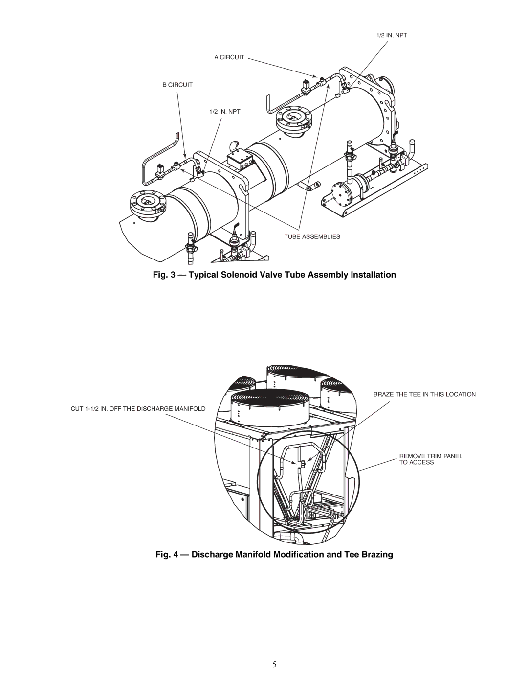 Carrier 30XA080-500 installation instructions Typical Solenoid Valve Tube Assembly Installation 