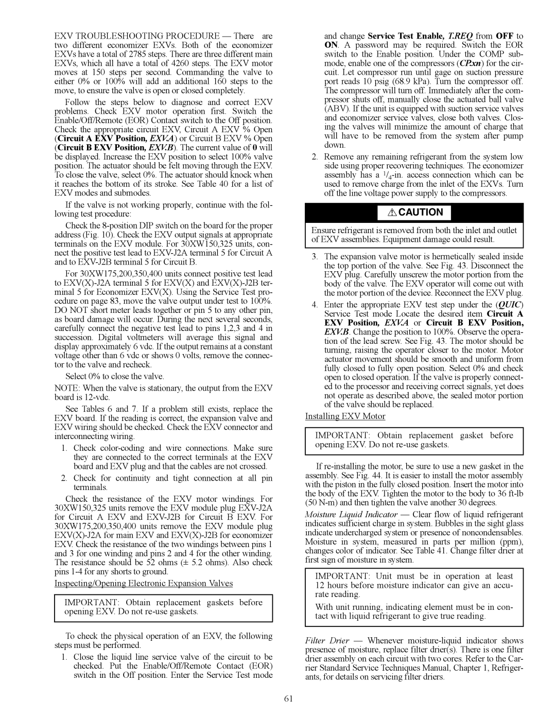 Carrier 30XW150-400 specifications 