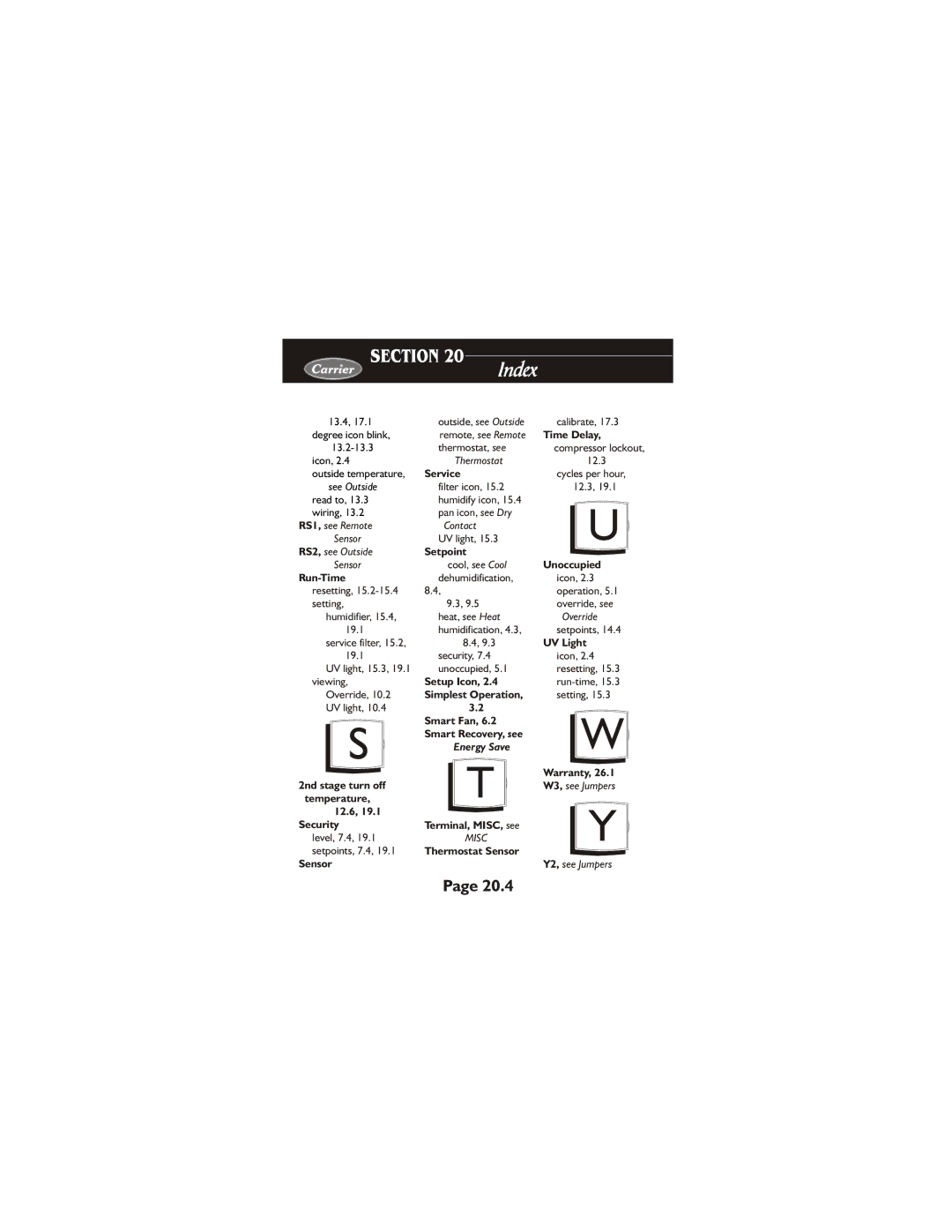 Carrier 33CS400-01 owner manual Setpoint 