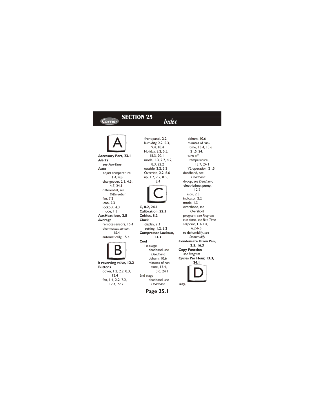 Carrier 33CS450-01 owner manual Section 