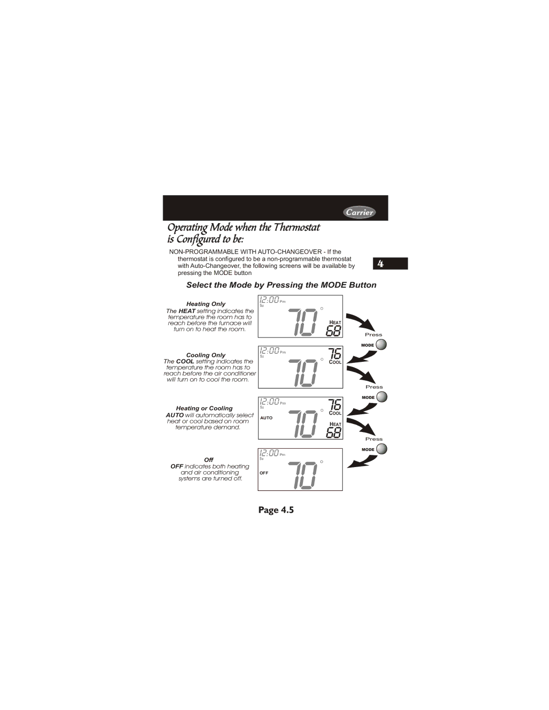 Carrier 33CS450-01 owner manual I200 