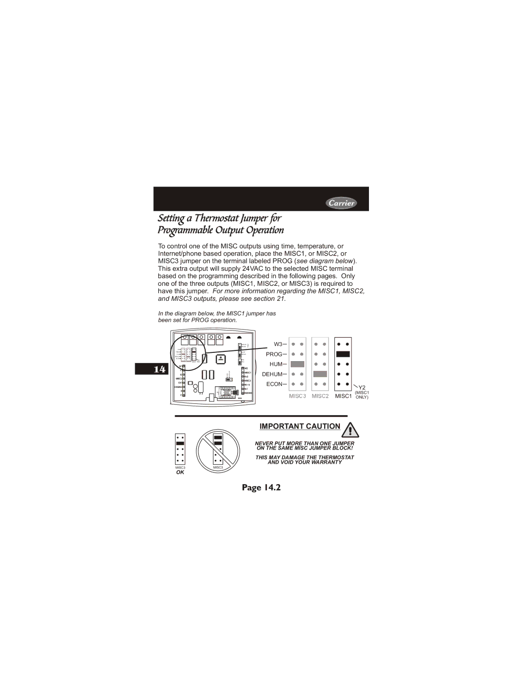 Carrier 33CS450-01 owner manual Prog 