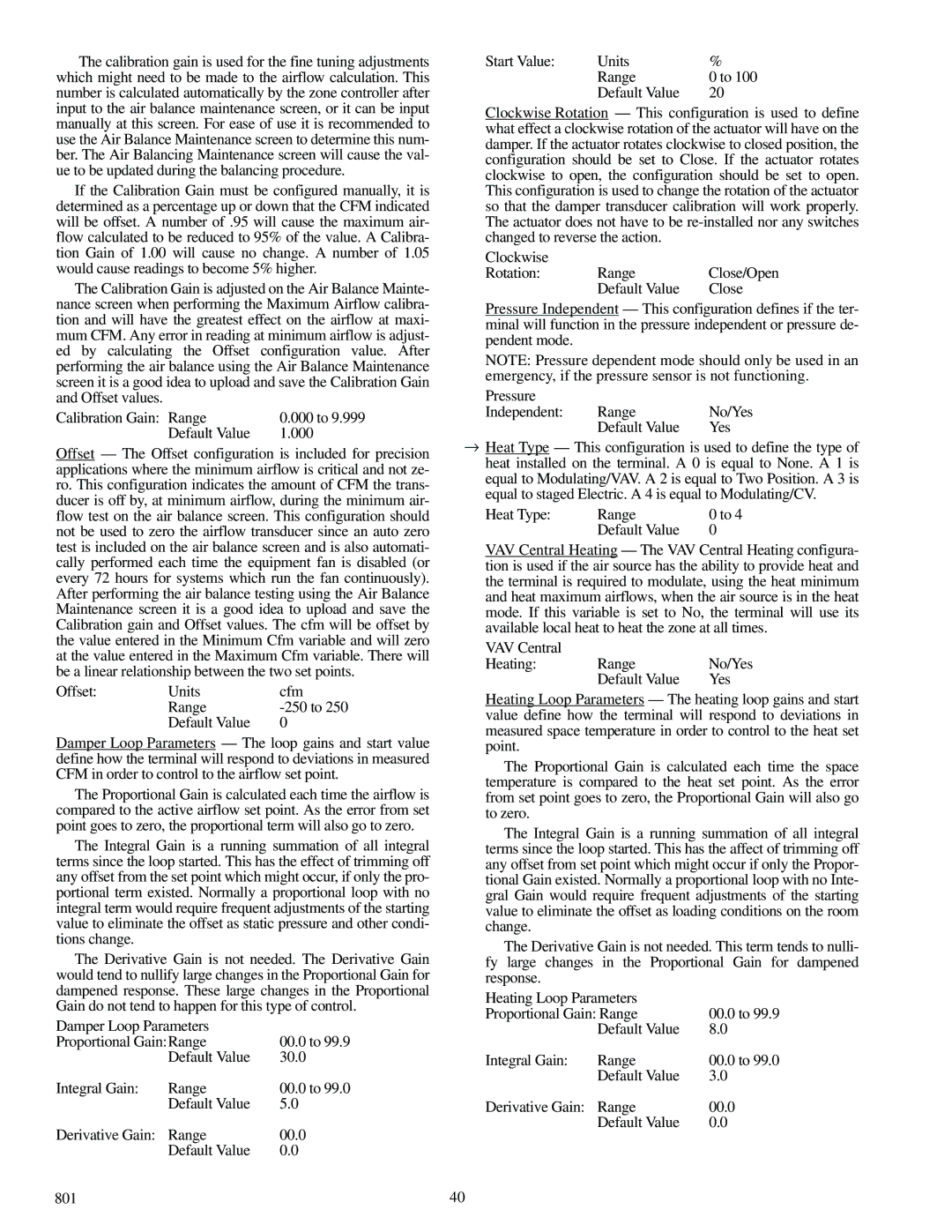 Carrier 33ZCVAVTRM, 33ZCFANTRM, 33ZCSECTRM specifications Clockwise Rotation Range 