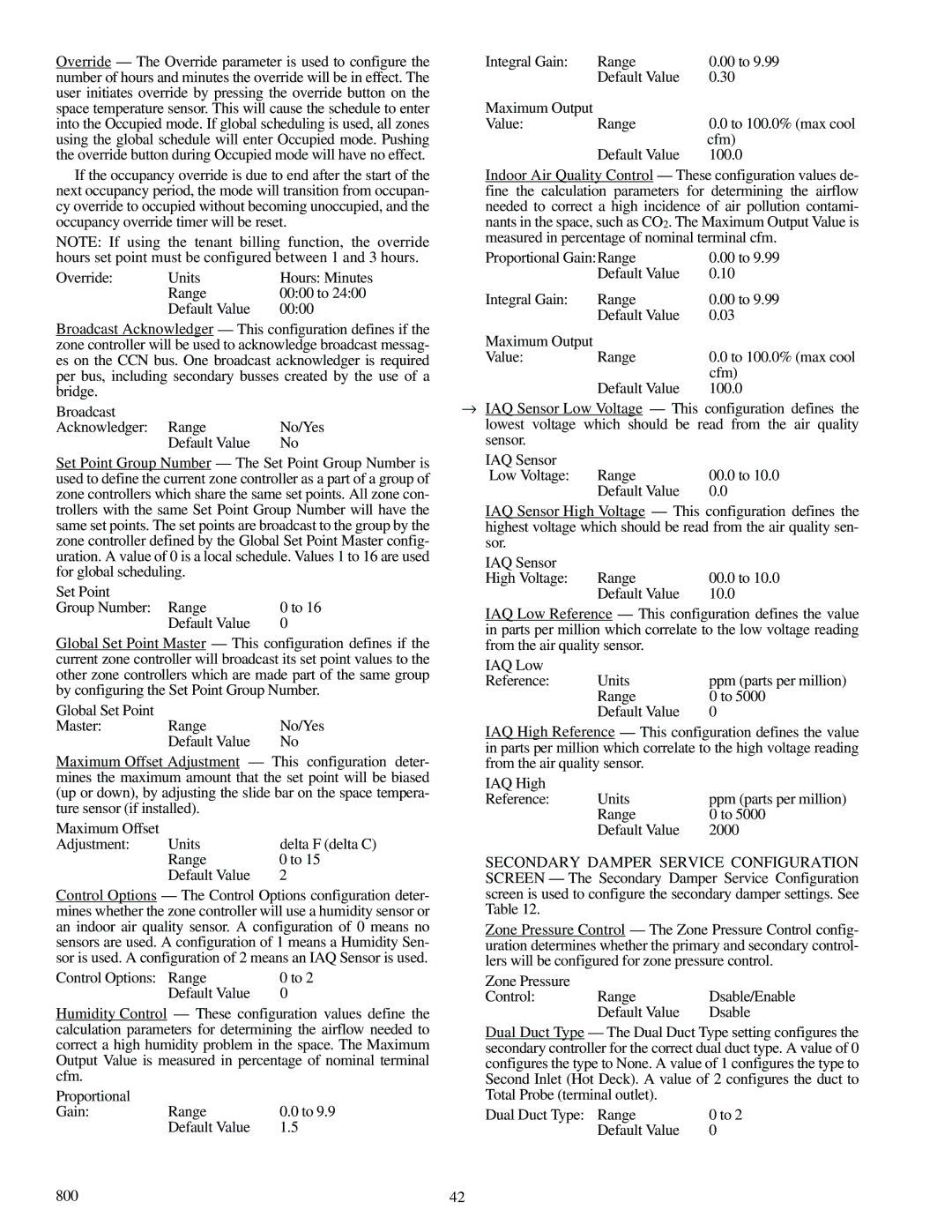 Carrier 33ZCFANTRM, 33ZCVAVTRM, 33ZCSECTRM specifications Ppm parts per million 