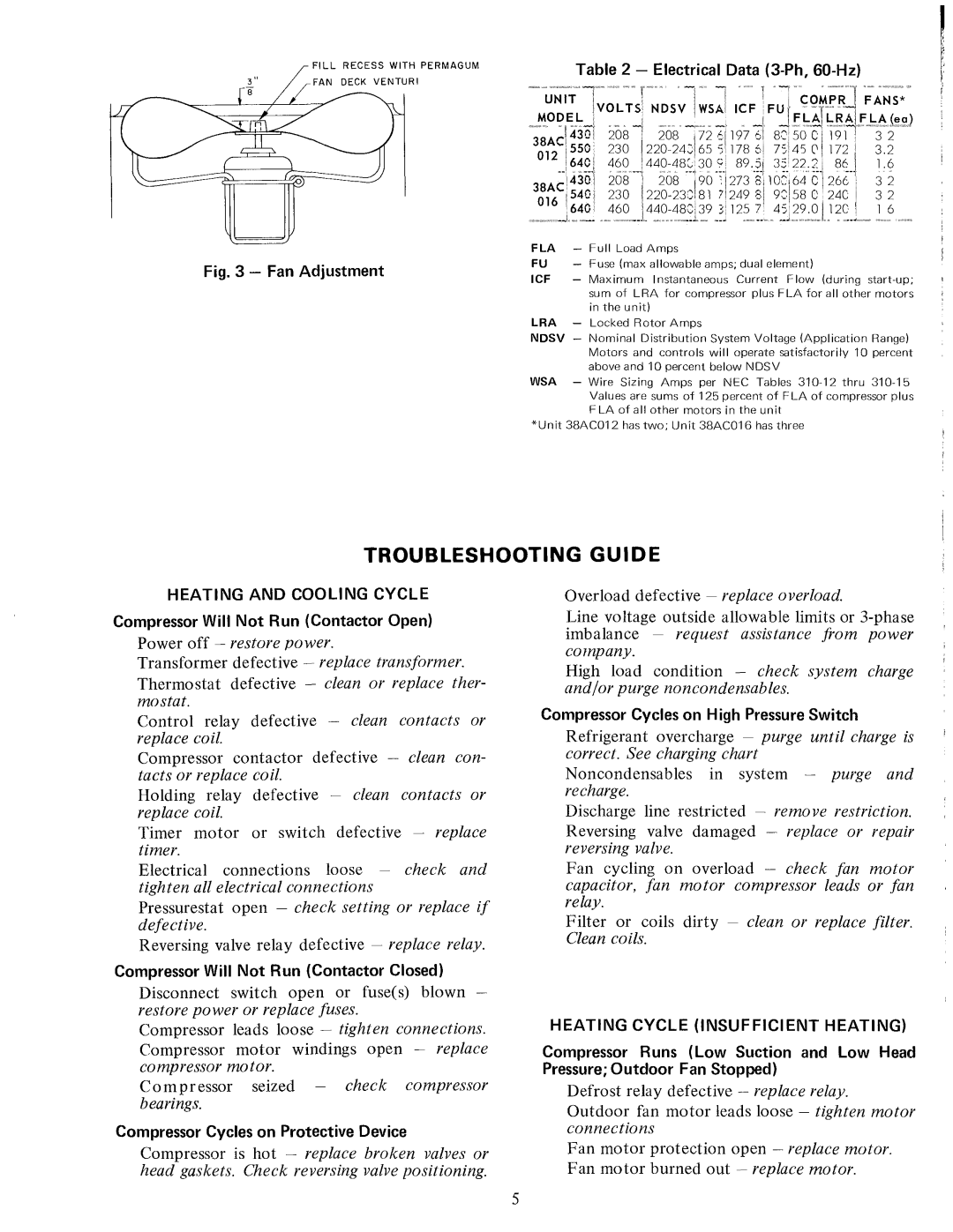 Carrier 38AC manual 