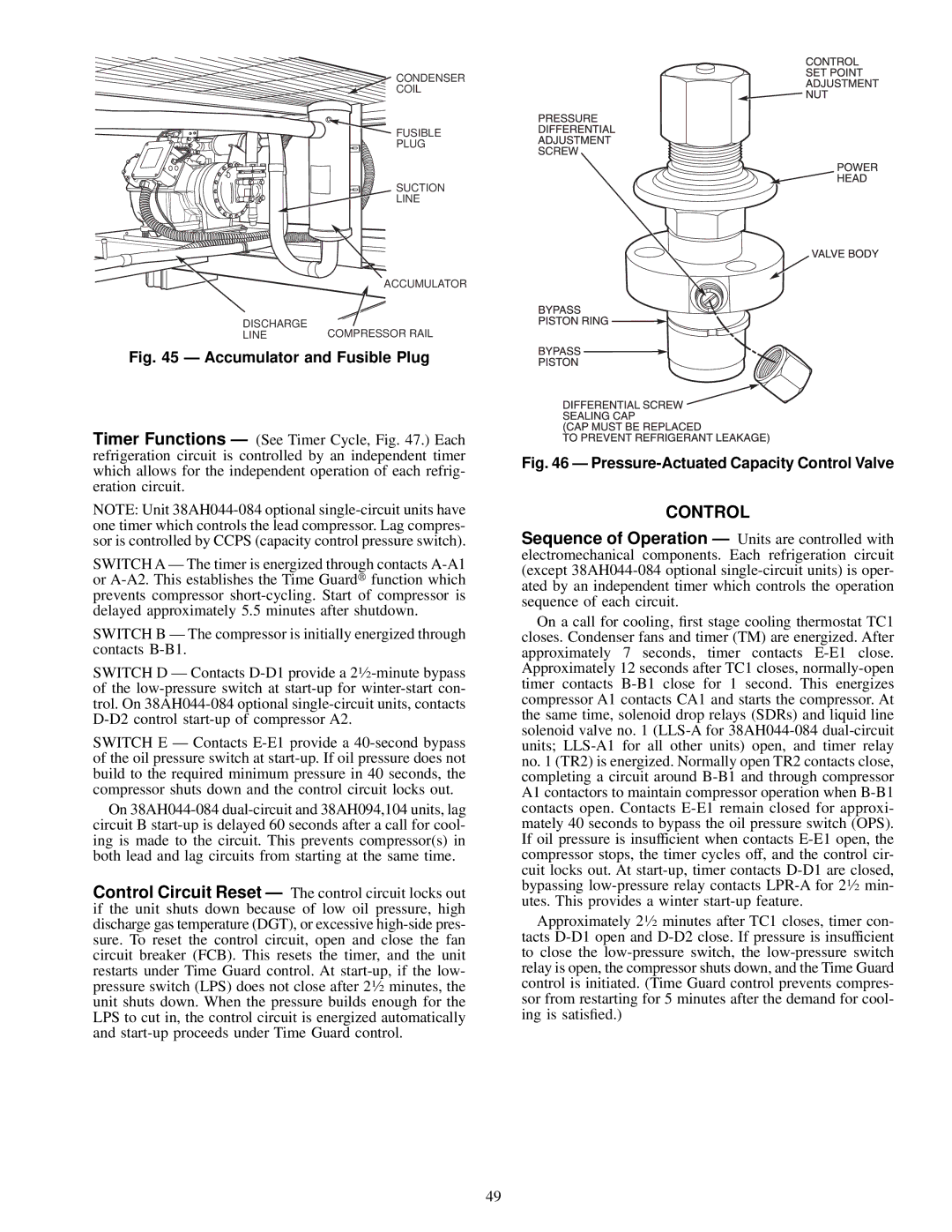 Carrier 38AH044-084 specifications Control 