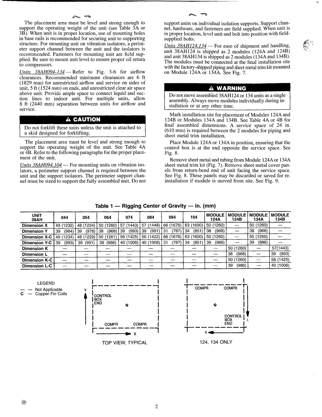 Carrier 38AH044-134 manual 