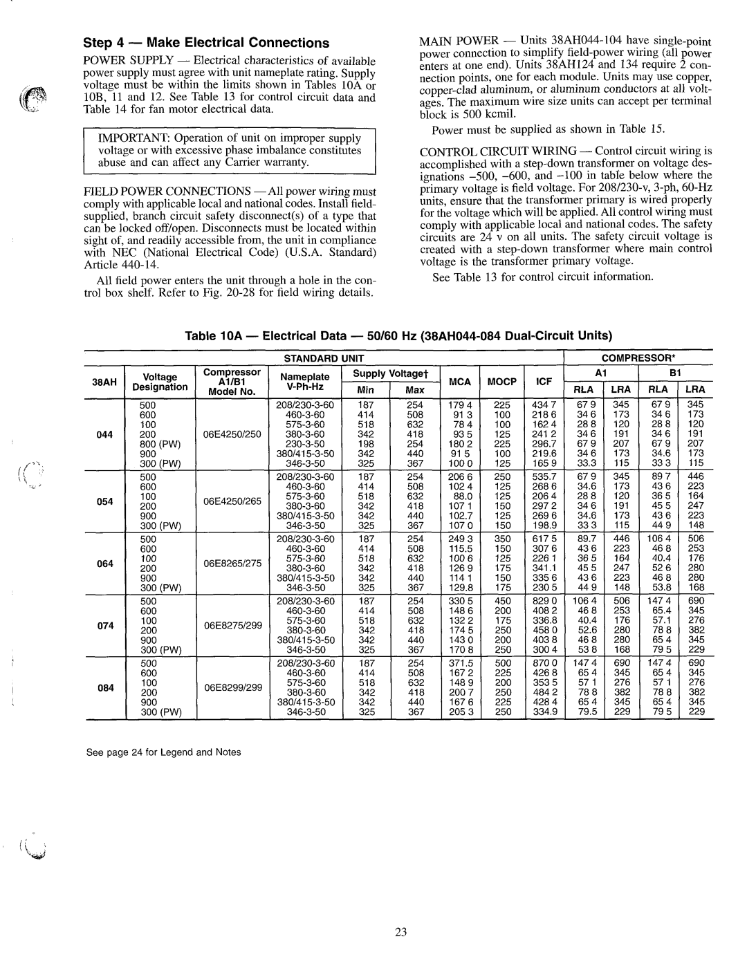 Carrier 38AH044-134 manual 