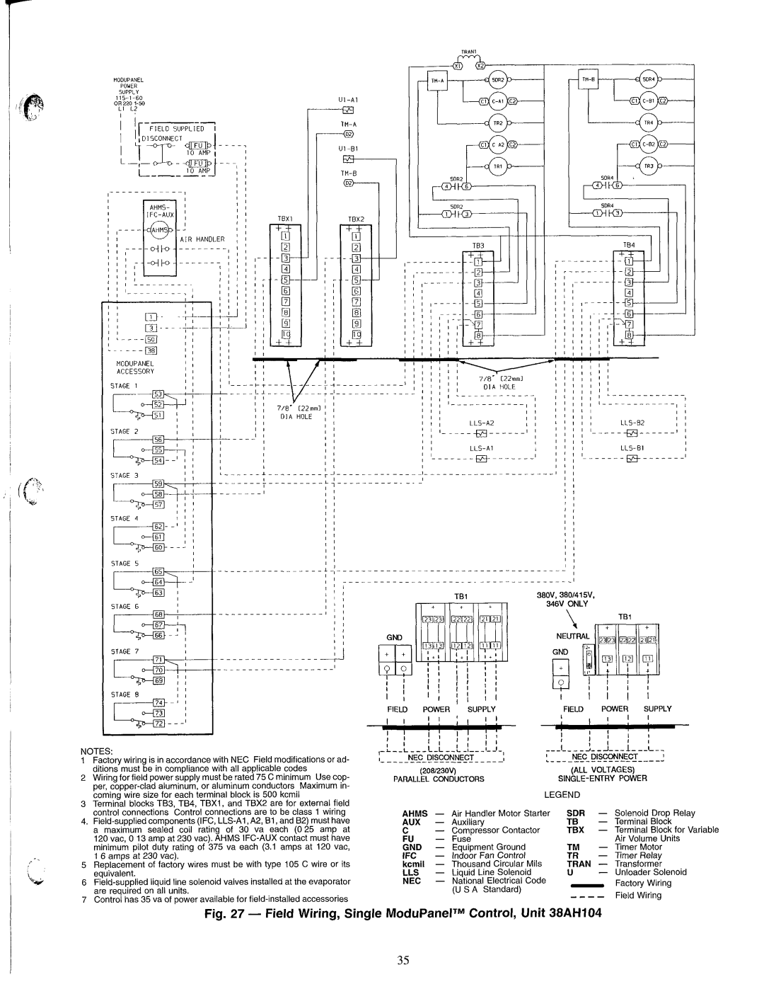 Carrier 38AH044-134 manual 