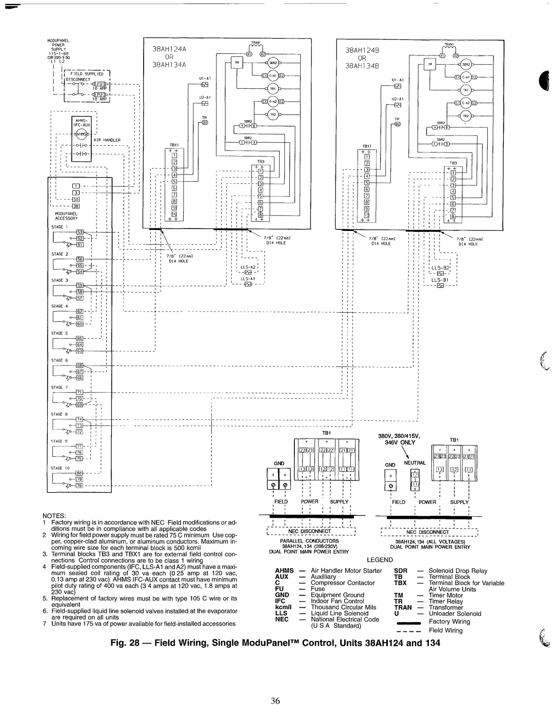 Carrier 38AH044-134 manual 