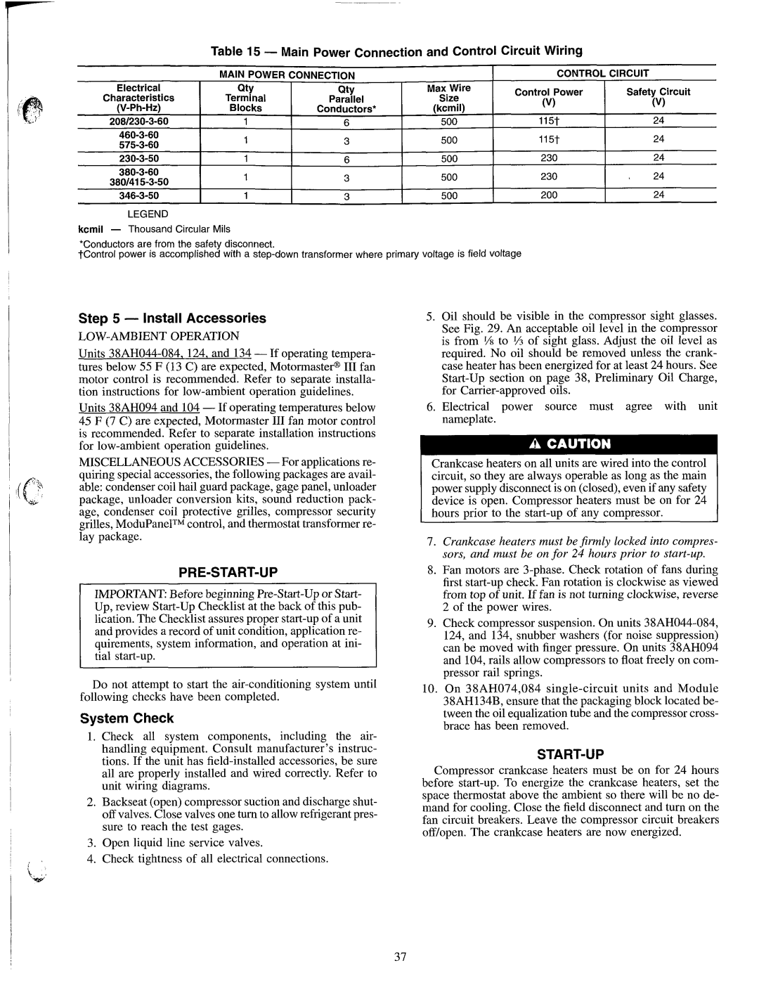 Carrier 38AH044-134 manual 