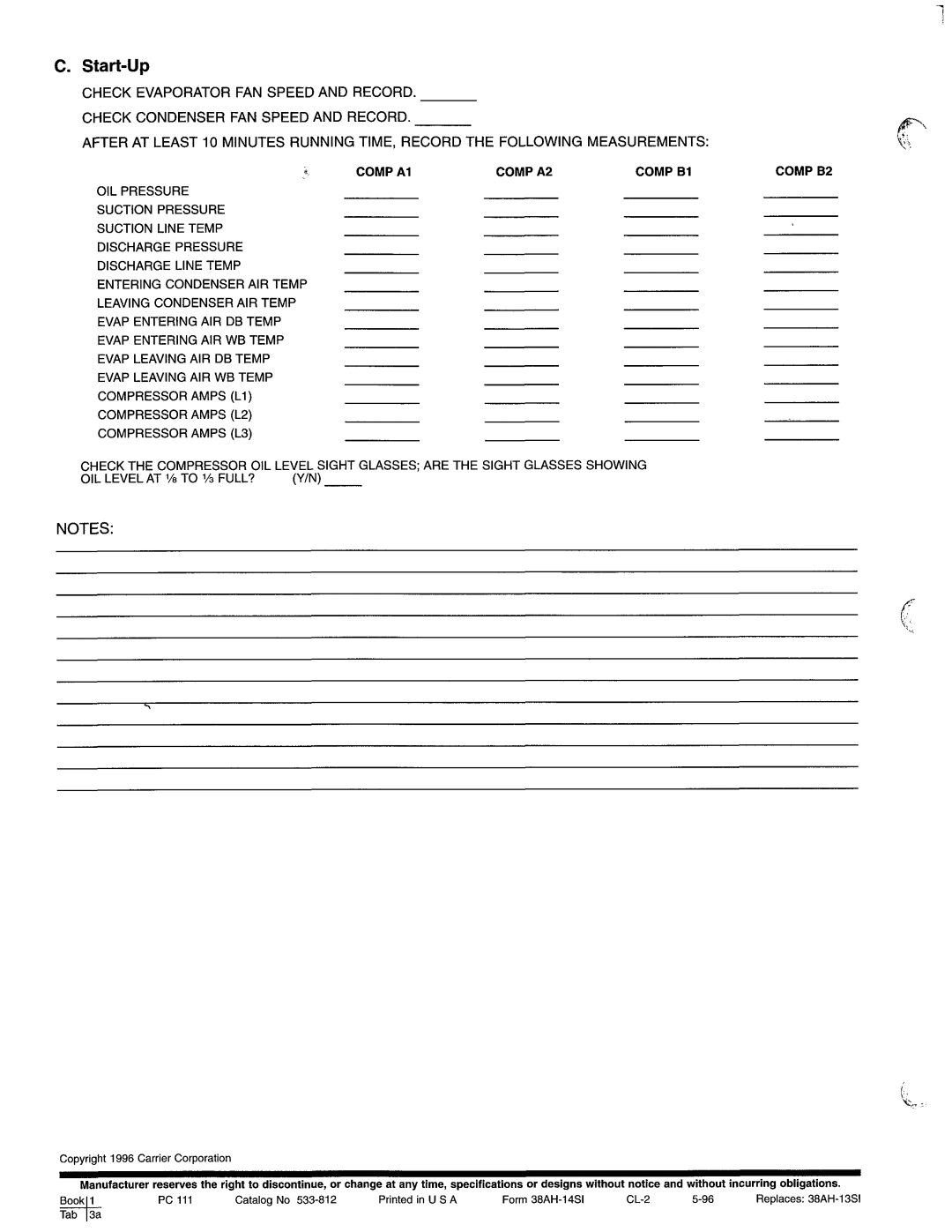 Carrier 38AH044-134 manual 