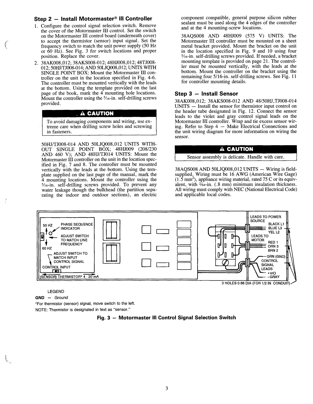 Carrier 38AKS manual 