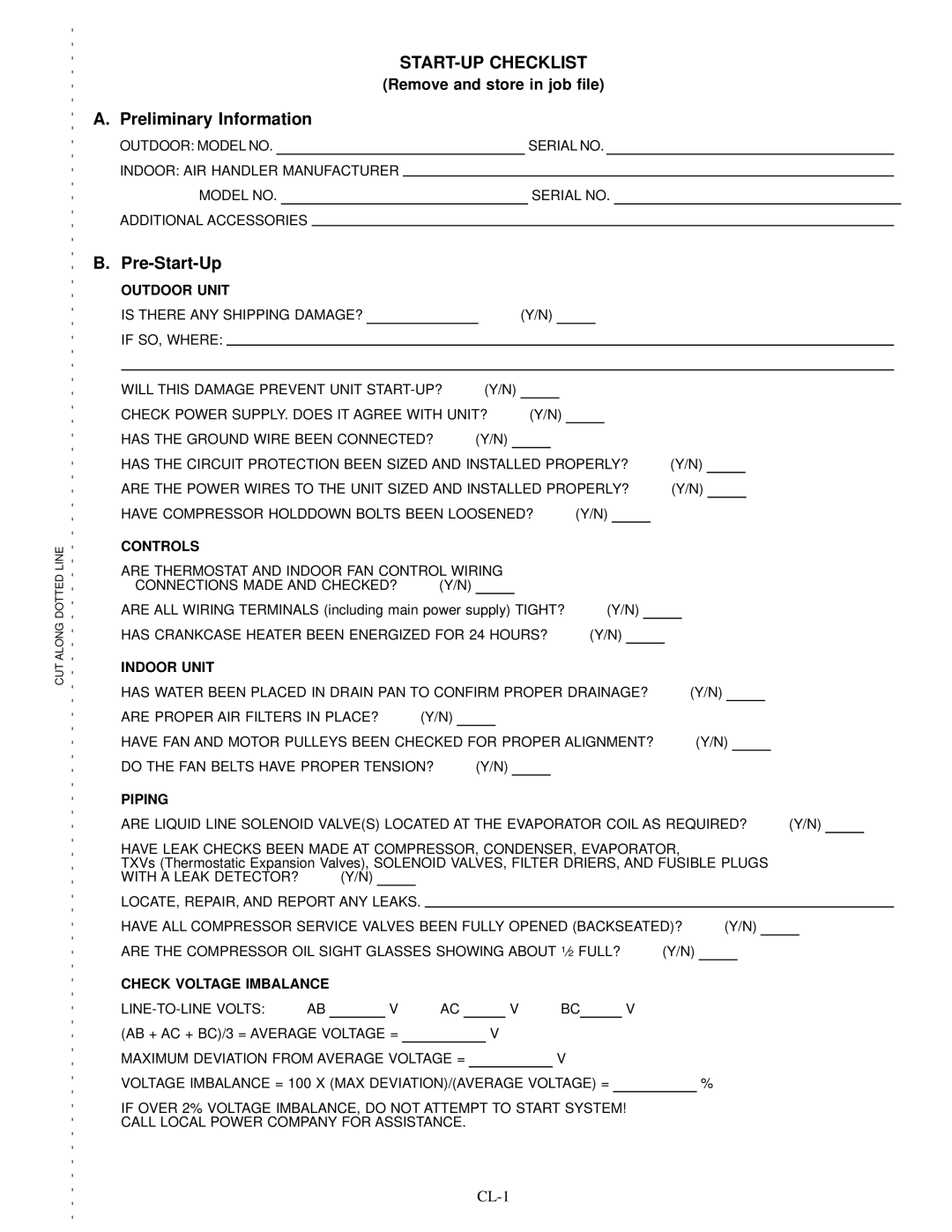 Carrier 38AKS028-044 dimensions Preliminary Information, Pre-Start-Up, Remove and store in job le 