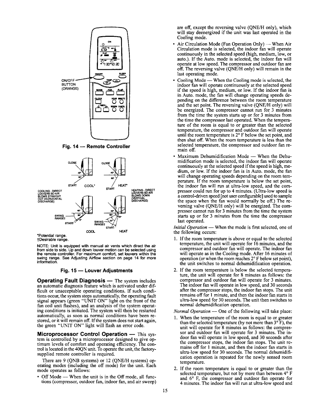 Carrier 38AN,BK specifications Microprocessor Control Operation --This sys, Heat 