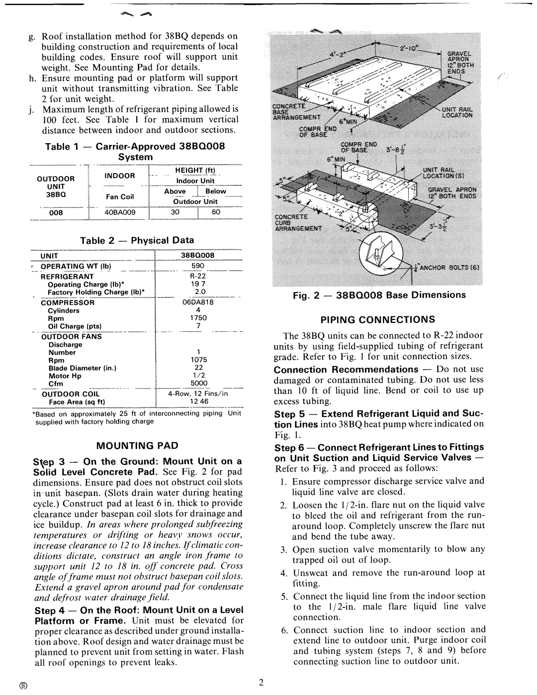 Carrier 38BQ manual 