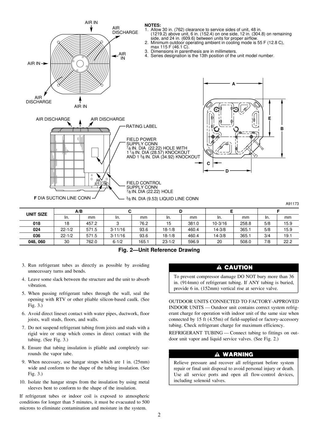 Carrier 38CKB instruction manual AIR Discharge, Unit Size 