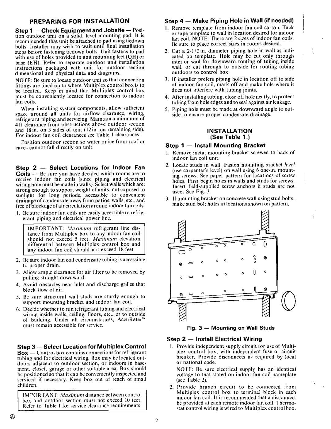 Carrier 38EH manual 