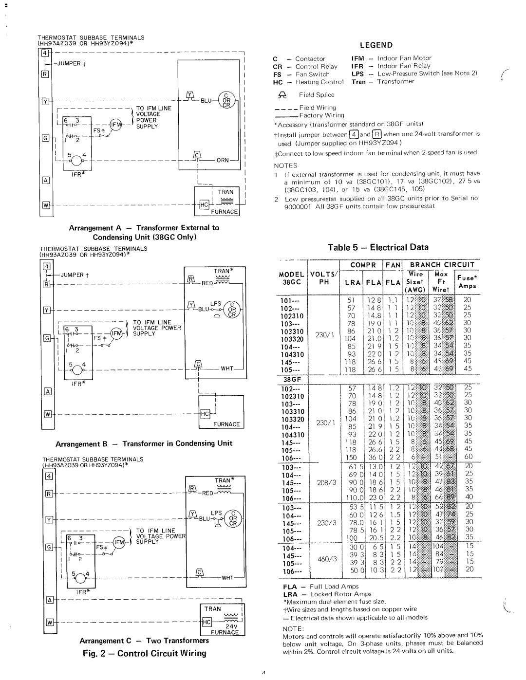 Carrier 38GF, 38GC manual 