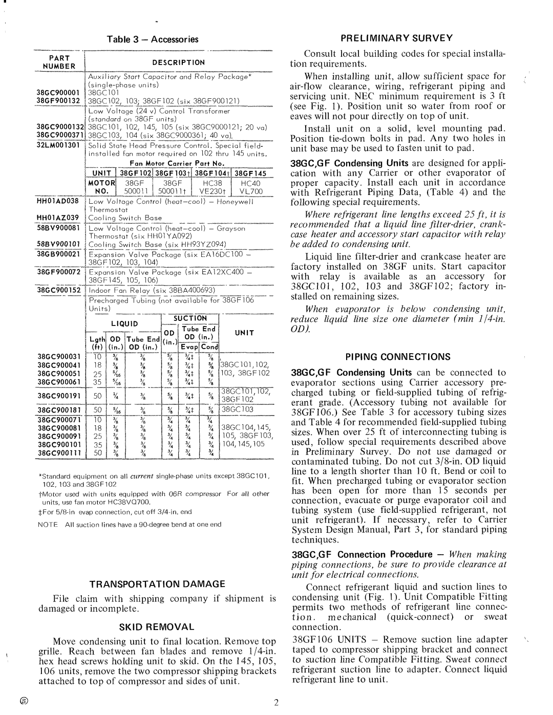 Carrier 38GF, 38GC manual 