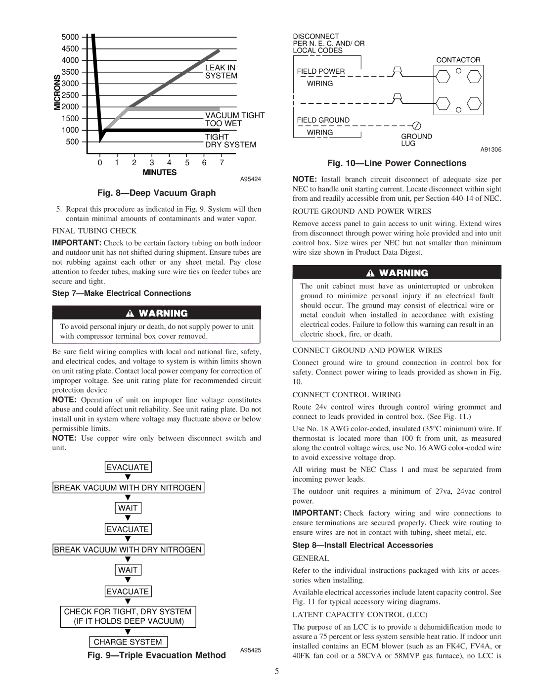 Carrier 38TDB instruction manual Make Electrical Connections, Install Electrical Accessories 