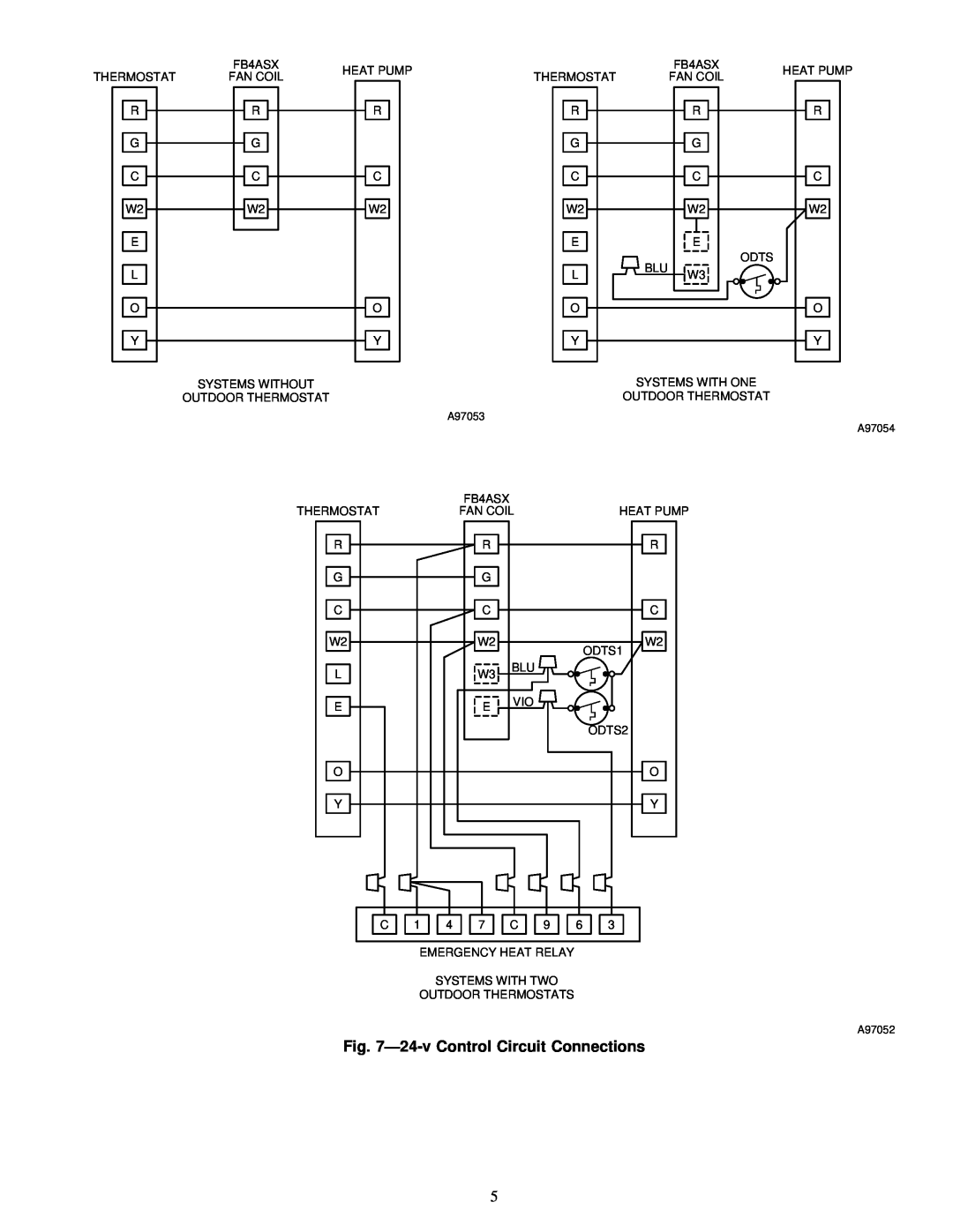 Carrier 38YCX instruction manual 24-vControl Circuit Connections 