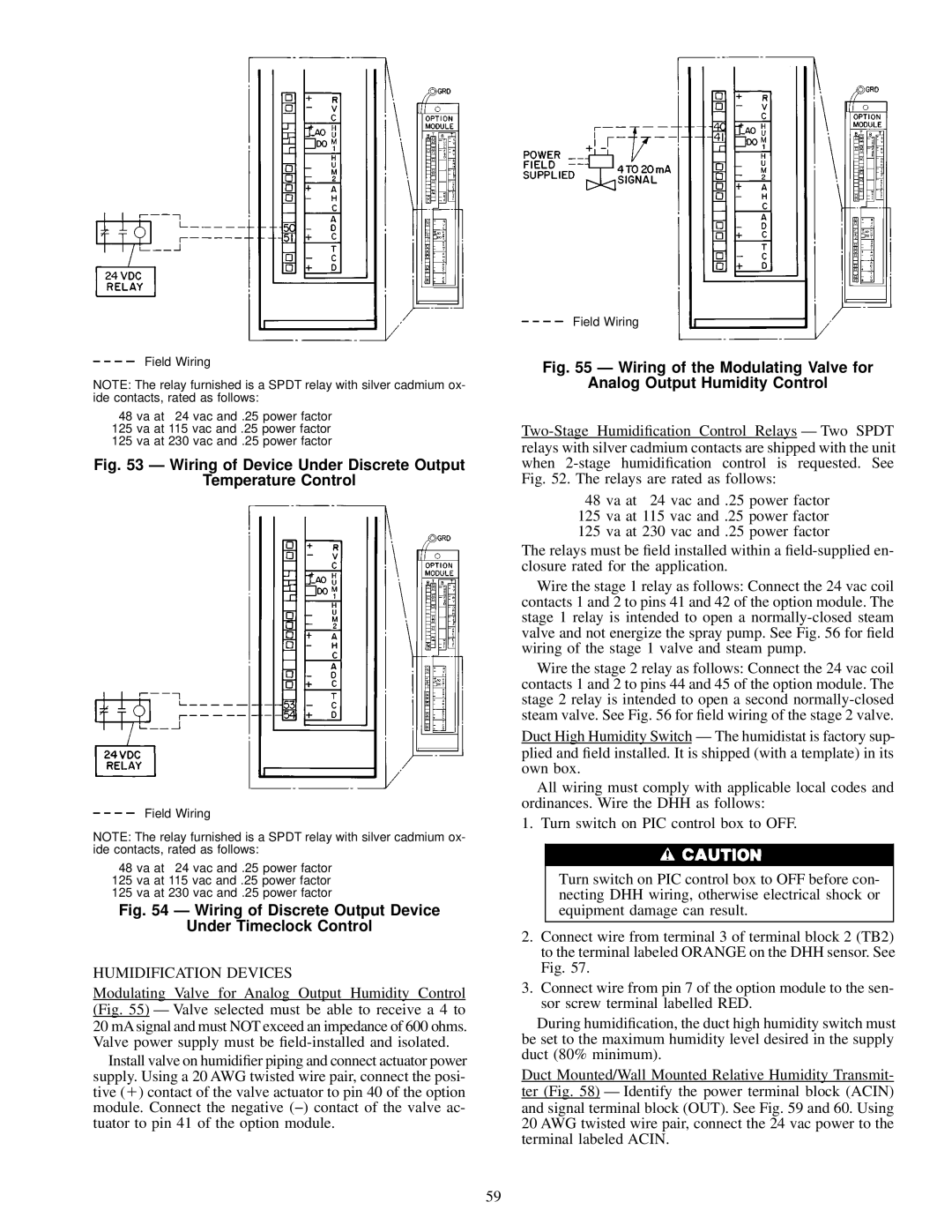 Carrier 39L specifications Wiring of Device Under Discrete Output Temperature Control 