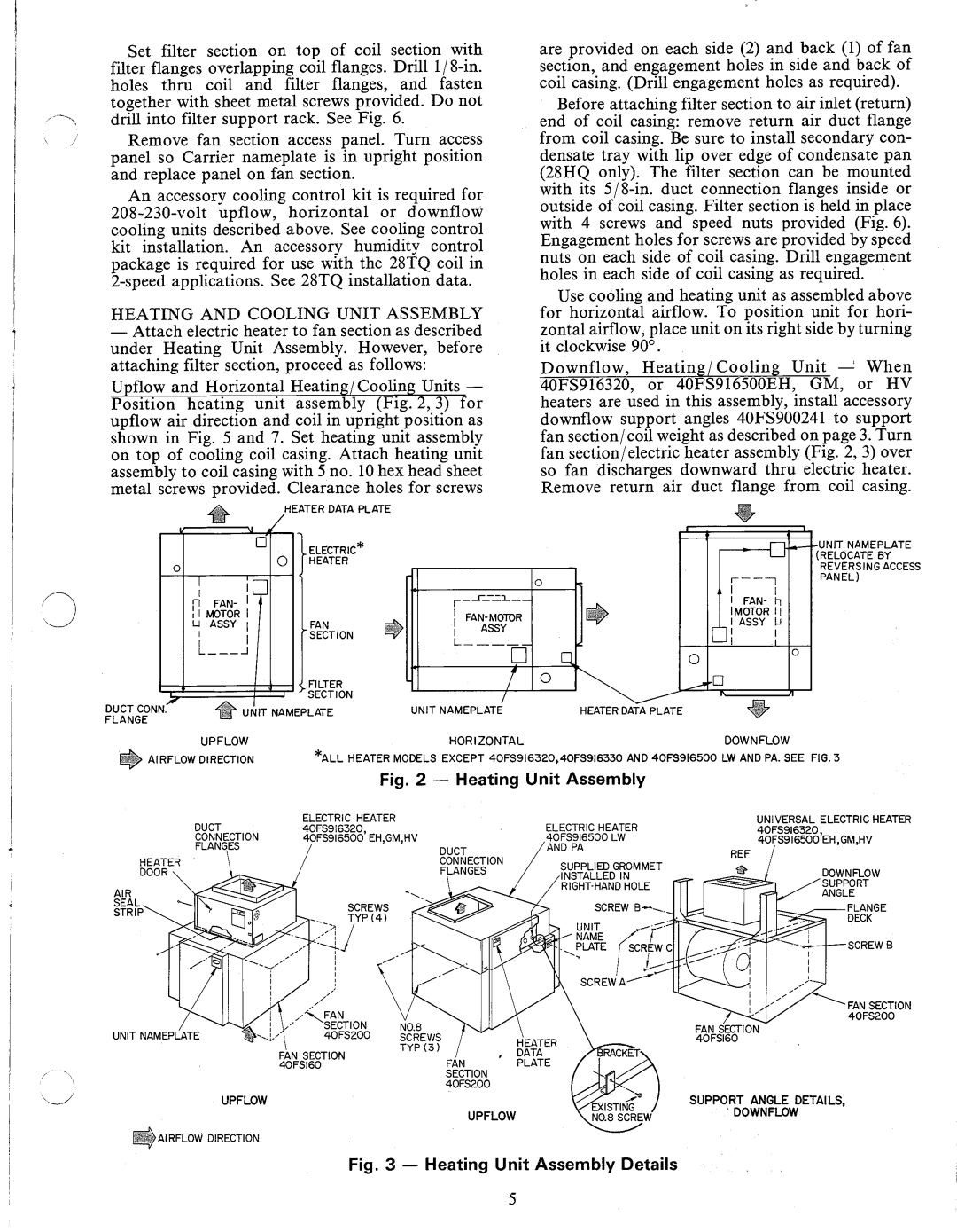 Carrier 40FS manual 