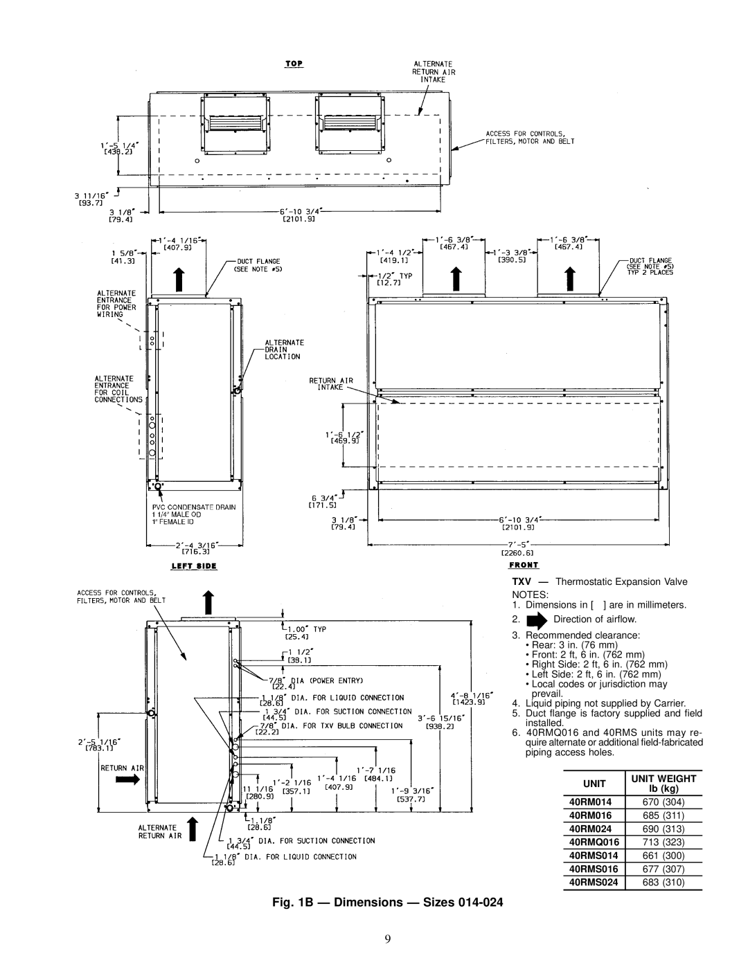 Carrier 40RMQ, 40RMS installation instructions 40RM014 