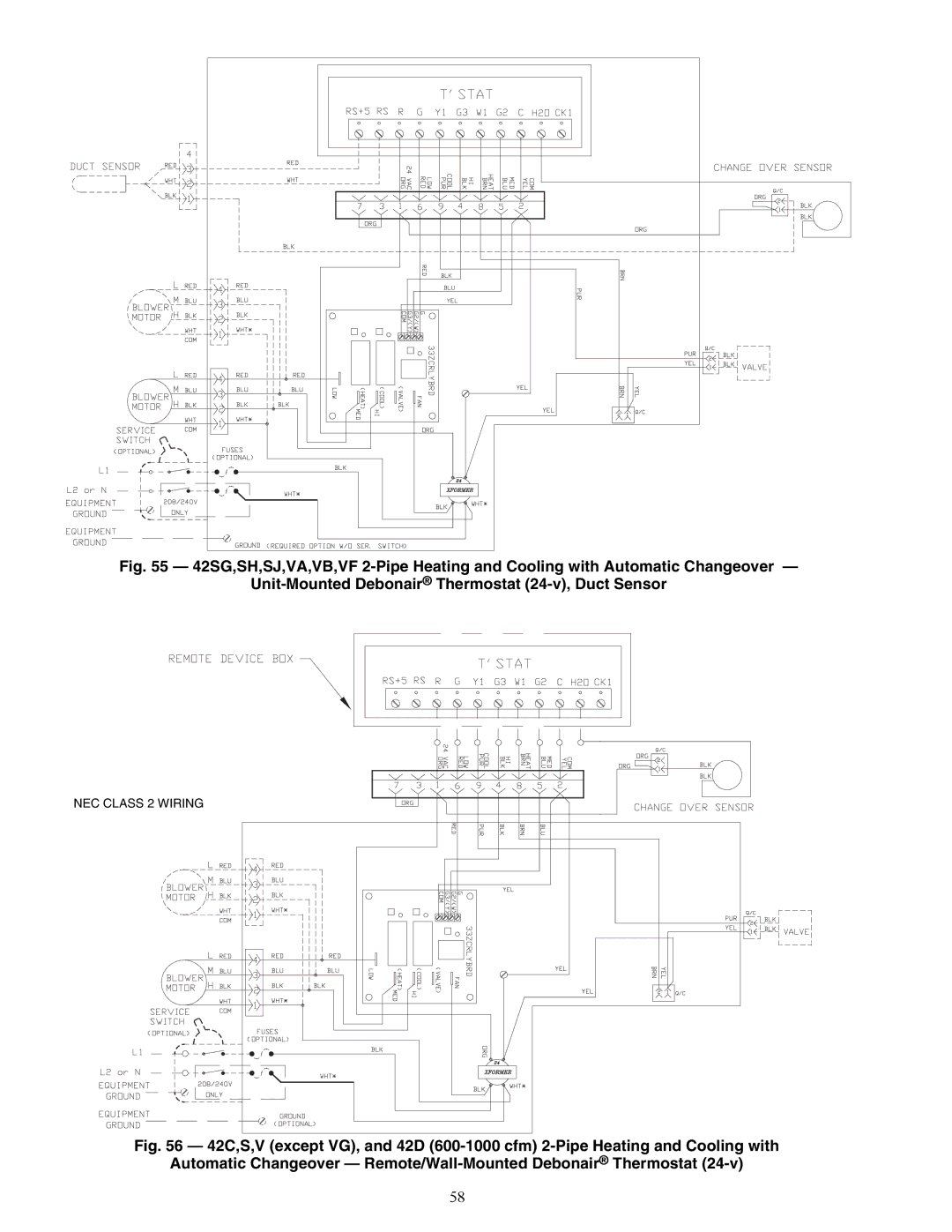 Carrier 42D, 42C, 42S, 42V specifications A42-4059, A42-4061 