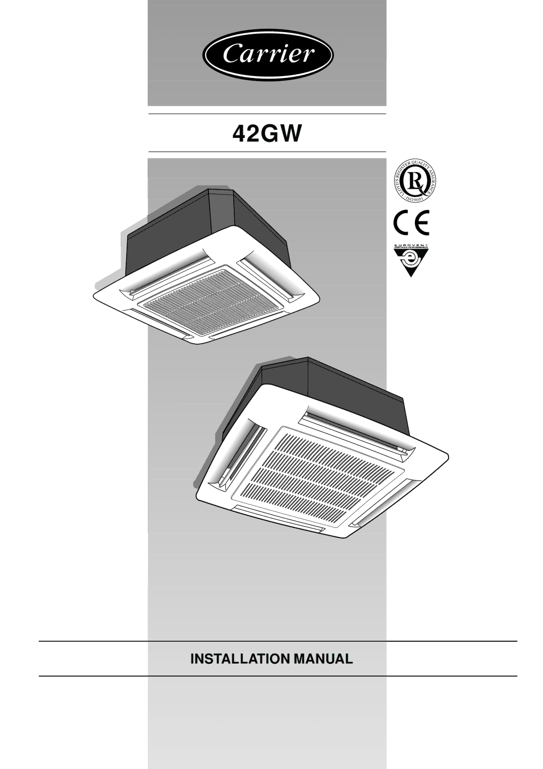 Carrier 42GW installation manual 