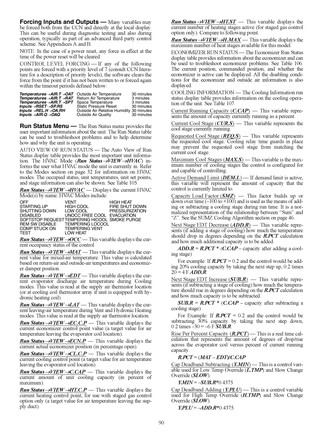 Carrier 48/50AJ specifications Pct = Mat Edt/C.Cap 