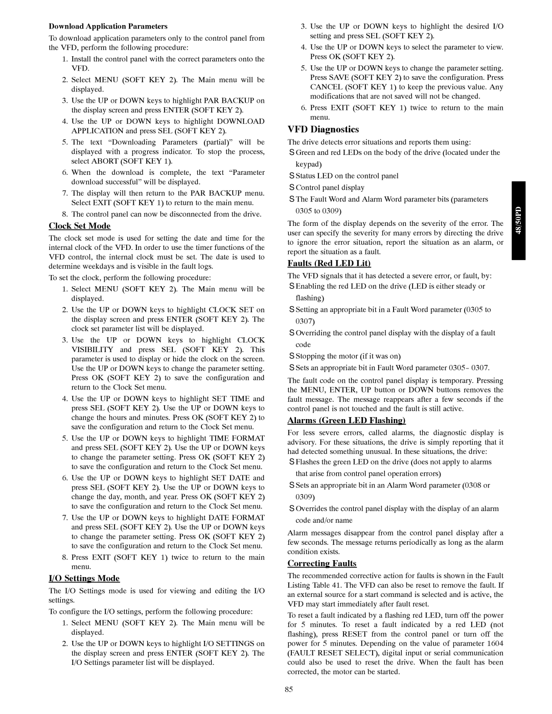 Carrier 48/50PD05 manual VFD Diagnostics 