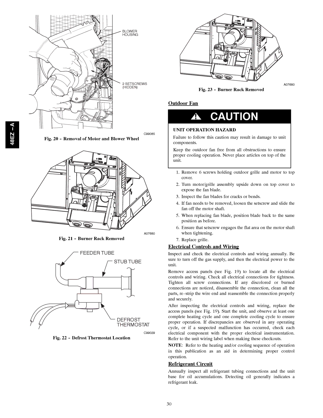 Carrier 48EZ-A installation instructions Outdoor Fan, Electrical Controls and Wiring, Refrigerant Circuit 