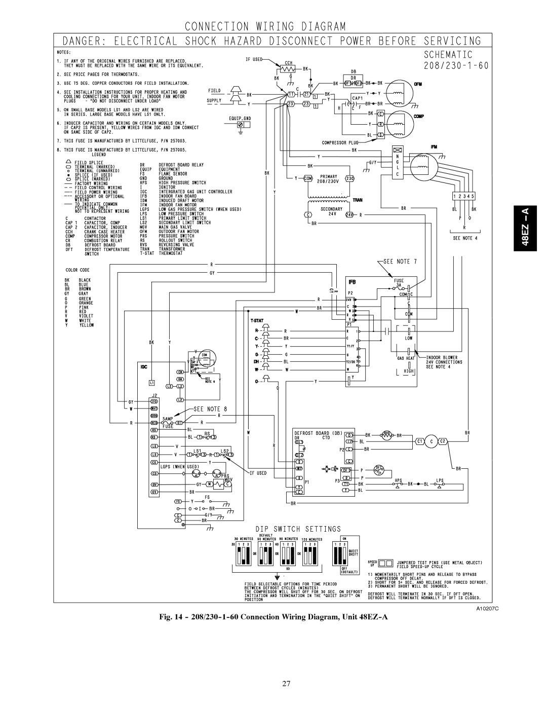 Carrier 48EZ(N)-A installation instructions 48EZ a 