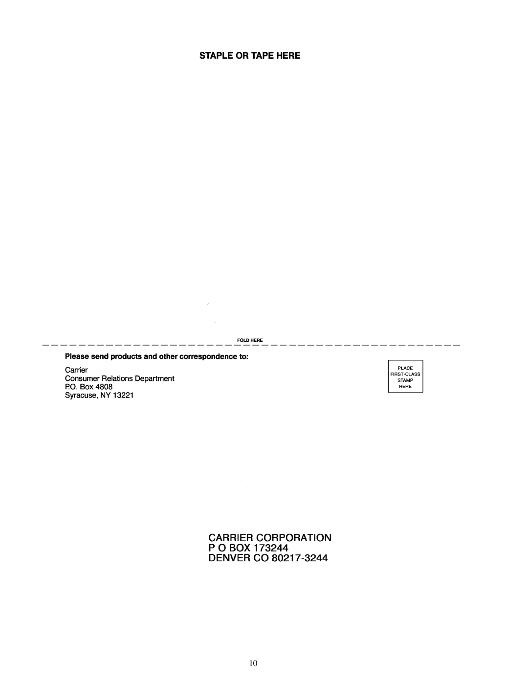 Carrier 48GX, 48GS specifications 