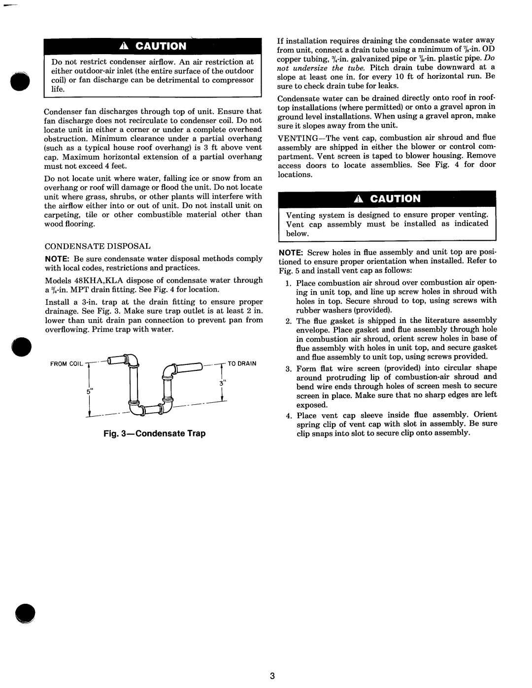 Carrier KLA, 48KHA manual 